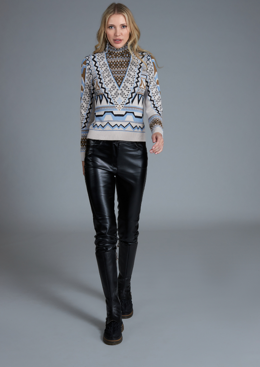 Tricot turtle neck